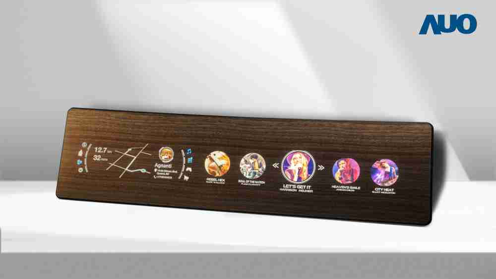 万利研发全球最高穿透度达80%的AmLED木纹显示器，，，可于使用时呈现高亮度、、清晰可见的信息，，，，并在不使用时回归为单纯的饰板，，，，节能兼具美观