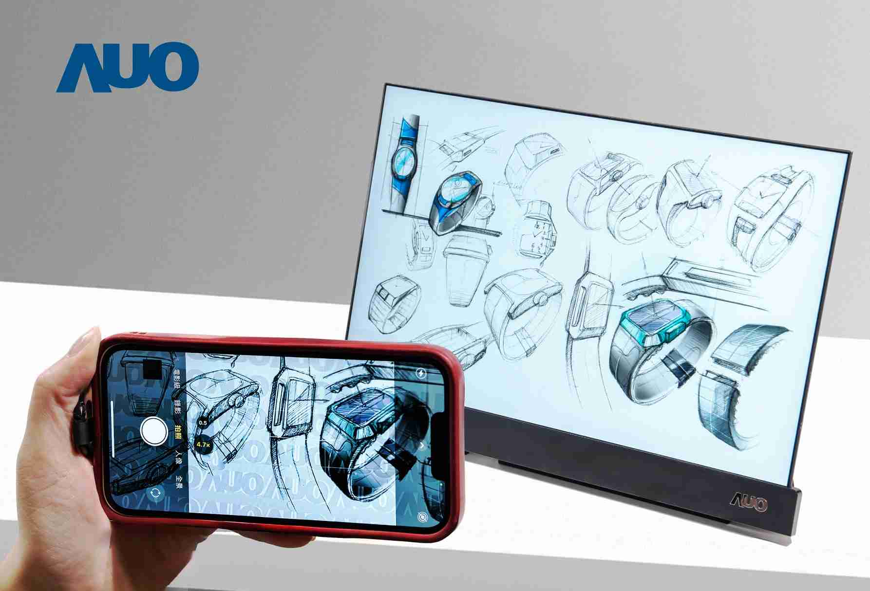 万利16吋防窥显示器，，，采用人眼无法察觉、、相机拍摄时才显现的隐藏式水印技术，，，，未来可结合AI镜头侦测周围环境，，实时开启或关闭水印，，，，大幅提升在公共场域使用显示器的安全性