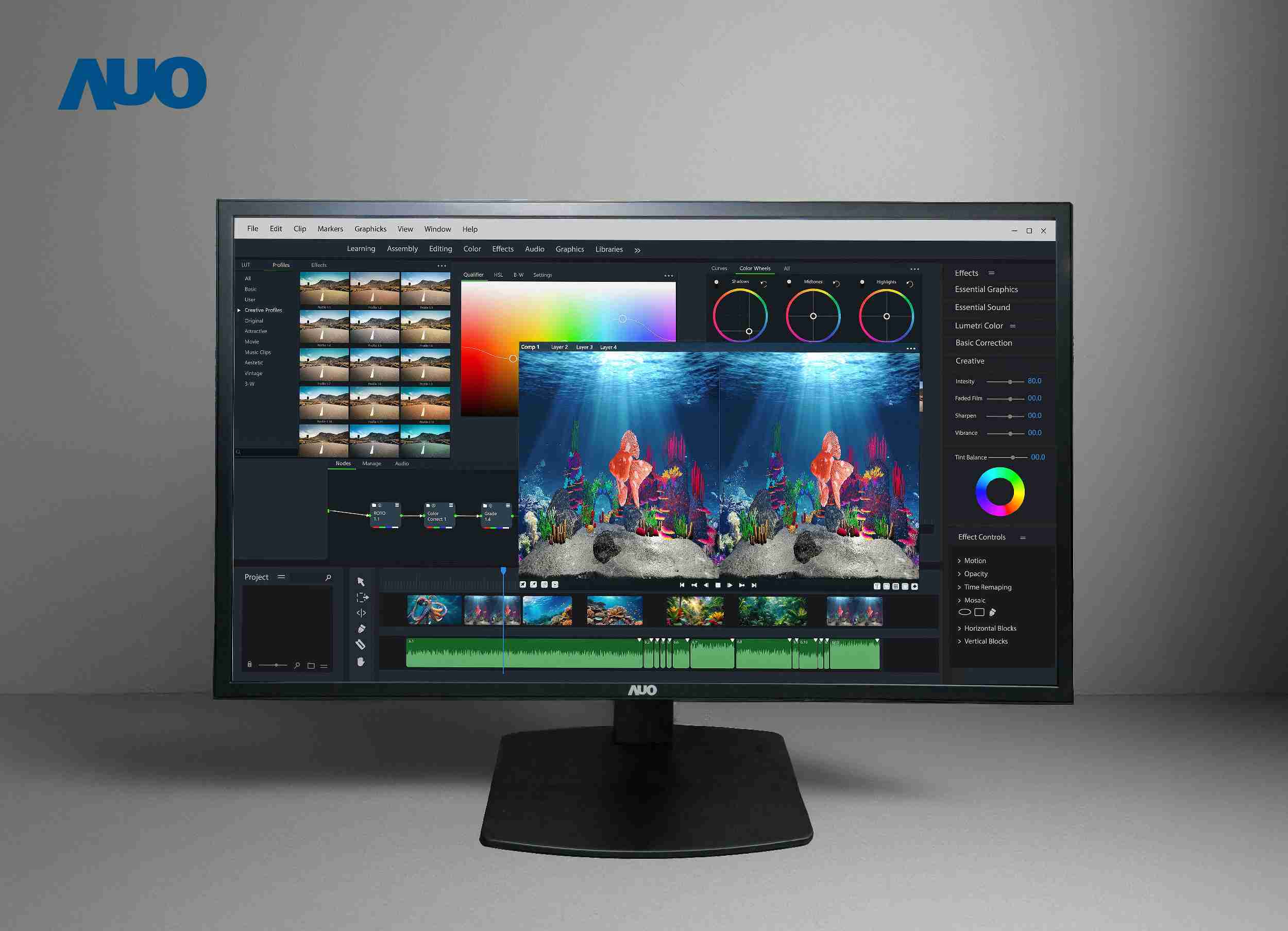 万利开发32吋2D/3D专业桌上型显示器，，拥有8K4K超高分辨率，，，并以低串扰算法优化3D显示效果，，搭载自动眼球追踪功能，，，，能实时调整3D图像，，，进行实时2D与3D无缝共存窗口，，，，提供图像设计工作者突破二维接口的崭新工作氛围与效率